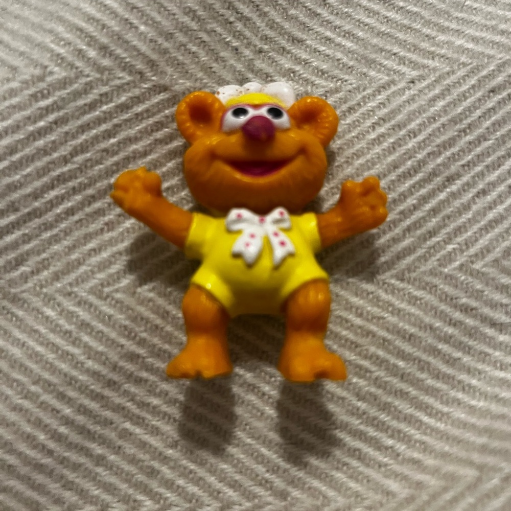 Fozzie Bear Muppet Babies Figure Vintage PVC 2"  Used